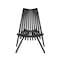 Flash Furniture Delia Indoor/Outdoor Folding Acacia Wood Chair, Low Profile Lounge for Patio, Porch, Garden, Black LTS-0441-BK-GG - alternate 9